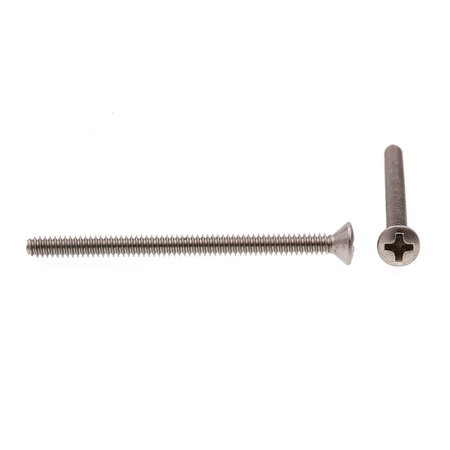 Prime-Line Machine Screw, Oval Head Phil Drive #6-32 X 2in 18-8 Stainless Steel 100PK 9010582
